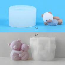 Recline Hugging Bear Silicone Mold, Minimalist And Multipurpose