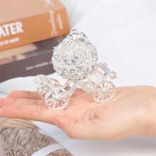 1 pièce Boîte à bijoux, Boîte de rangement pour bijoux, Boîte décorative en forme de carrosse citrouille, Cadeau de Noël, Cadeau du Nouvel An pour hommes et femmes