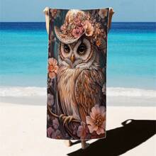 1 Piece Extra Large Beach Towel - Quick Drying, Soft, Lightweight, Sand-Free, Microfiber Material, Cute Bird Design, Ideal Gift For Women And Adults, Suitable For Pool, Travel And Swimming Summer, Holiday