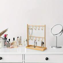 Golden Iron Jewelry Display Organizer, Pendant Stand Hooks, Bracelet Holder Earrings Storage Rack For Necklaces, Suitable For Store Home Use - Gold - View 8