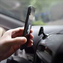 1/2 Peças Placas Metálicas de Reposição para Suporte de Carro Magnético Preto Redondo Sem Furos para Parte Traseira do Case, Ímãs de Telefone. Adesivo Traseiro Forte, Adesivos de Suporte de Telefone Celular Circular