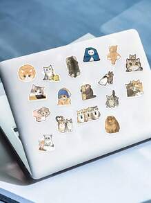 154pcs Cartoon Cat Stickers, Suitable For Stationery, Books, Notebooks, Phone Cases, Luggage, Guitars, Helmets, Birthday Parties, Asymmetrical Shapes - Multicolor - View 6