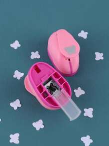 1pc Butterfly Pattern Manual Diy Flower Press Back To School,Back To School,School Supplies - Pink - View 6