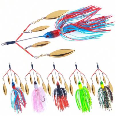 HENGJIA 1PC Fishing Lure Chatter Bait Spinner Bait 13cm22.6g Blade Jig Dancer Buzzbait Wobbler Chatterbait For Bass Pike Walleye Fishing