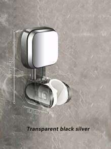 1 Suction Cup Showerhead Holder, Household Non Perforated Showerhead Holder, Strong Rotatable Base, Not Easy To Fall Off, Quick Disassembly And Installation