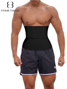 1pc Finess Brand Women Waist Trainer, Sauna Waist Cincher, Plus Size 6M Wrap Around Compression Bandage For Abdominal Workout, Suitable For Gym Exercise - Multicolor - View 4