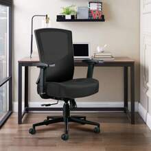 Chaise de bureau ergonomique 200 kg, chaise de bureau ergonomique à dossier haut, chaise pivotante avec support lombaire réglable 2D, chaise d'ordinateur à bascule à 105 °, chaise en maille