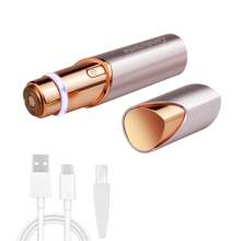 Conduroma Conduroma Facial Hair Remover For Women, Rechargeable Electric Shaver And Razor For Women - Painless Electric Hair Removal Device For Face Eyebrows Peach Fuzz Lips With Light