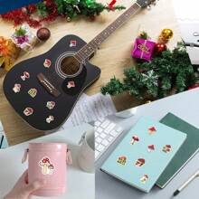 500 张蘑菇贴纸卷乙烯基美学贴纸剪贴簿、日记、保险杠、滑板、水瓶、卡通、安全帽、汽车贴纸 - 彩色 - 查看 8