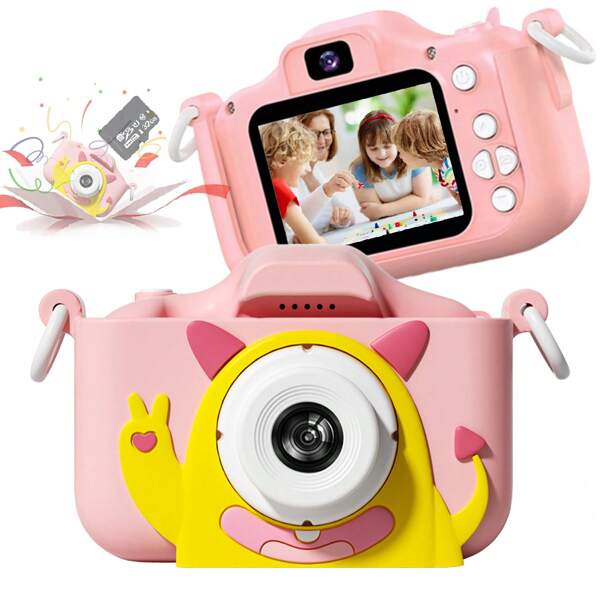 Kids' Camera Toy With Funny Monster Silicone Case, Cute Cartoon Design, Perfect Surprise Gift For Boys & Girls Ages 3-12