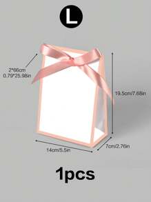 10pcs/5pcs/1pc Minimalist High-End Hepburn Bow Gift Box, Wedding Favours Packaging Bag, White/Black/Pink Tie Scarf Mini Gift Box, Jewelry Gift Box, Suitable For Birthday Party, Wedding Season, Father's Day, Back To School, Teacher's Day, Daily And Holiday Parties