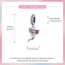 Easvnya 1pc Fashionable Silver Plated Angel Beaded Pendant, 3D Design Elegant, Suitable For Bracelets And Necklaces, Perfect Jewelry Gift For Birthday, Holiday