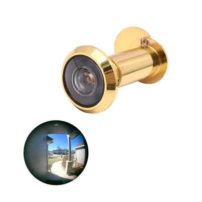 200 Degree Peephole Door Viewer With Rotary Privacy Cover, Easy Installation, Suitable For 40-60 Mm Thickness Home, Office, Hotel Doors