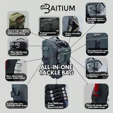 Fishing Backpack Fishing Tackle Backpack With Rod Holders 40L Tackle Bag With Cooler Fishing Bag Fishing Tackle Backpack Fishing Tackle Box Backpack Fishing Gear Jet Black - JetBlack1 - View 3