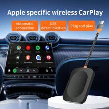 Wireless Carplay Box, Car Connectivity Adapter Box, Plug And Play Car Stereo Navigation Box, Compatible With Carplay - Black - View 2