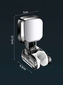 1 Suction Cup Showerhead Holder, Household Non Perforated Showerhead Holder, Strong Rotatable Base, Not Easy To Fall Off, Quick Disassembly And Installation