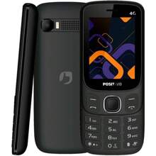Positivo P41 Dual Chip Cell Phone, 32MB, 4" Screen, FM Radio, 4G, Camera, Bluetooth, Black, 4G Signal - màu đen - Xem 1