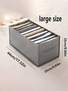 Nonwoven Storage Boxes Clothes Pants Storage Boxes Underwear Compartment Storage Boxes Moisture Resistant Clothes Storage Boxes Closet Storage Boxes Portable Storage Boxes Home Storage & Organization Bedroom Clothes Storage Boxes Clothes Storage Organizer Closet Organization And Storage - Grey - View 12