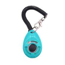 新款宠物训练响片，配有彩色响片训练套件，适用于狗和猫，柔软橡胶腕带设计，佩戴灵活舒适，按钮操作不会在动物训练期间使手部疲劳