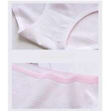 6 piezas pantaletas sin costuras niñas adolescentes calzón juvenil algodón confortable suave y cómodos bonito regalo colores surtidos unitalla 13-16 años transpirables - Multicolor - Ver 5