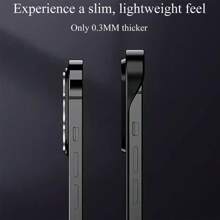 手机壳适用于三星 Galaxy S25 S25+ S25 Ultra 简约单色磁吸无框半边超薄散热手机套适用于 S24 FE S23 Ultra 兼容 iPhone 系列 - 黑色 - 查看 7