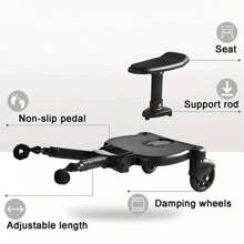 Youyijia Step Board Stand Wheeled Pushchair Connector - Black - View 5
