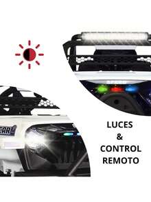 Joykoo Camioneta Montable Electrica para Niños Control Remoto 12v - Blanco - Ver 2