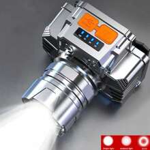 Linterna frontal LED recargable para la cabeza, luz frontal LED súper brillante, resistente al agua, linterna frontal para caza