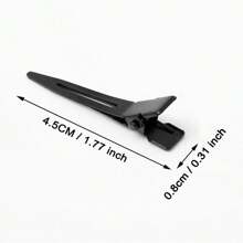 10pcs Black Duck Bill Hair Clips Non-Slip Crocodile Teeth Hair Clips, Hairdressing Salon Styling Dye Accessories,Hair Tools,Hair Products And Accessories For Barber Salon Beauty Travel Essentials