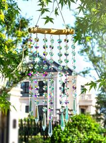 1pc Fantasy Crystal Wind Chime Hanger Raam Kamer Fantasy Regenboog Ornament Muurdecoratie Zonneschijnvanger Cadeau, Woondecoratie, Kamerdecoratie, Muurdecoratie