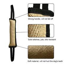 1 件装狗咬棒，黄麻拔河玩具，咀嚼出牙训练目标，30 厘米长咀嚼棒，用于狗训练 - 彩色 - 查看 3