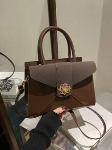 Fashionable Minimalist Elegant Handbag With Clover Lock, Suitable For Office, Parties, Daily Work And Commute, Great Gift