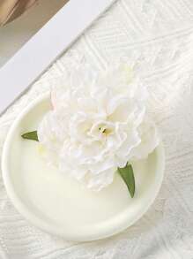 1pc Bohemian Artificial Flower Hair Clip, Suitable For Beach, Resort, And Photo Shooting