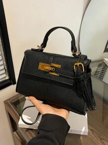 Cross-Border New Products, Fashionable And Versatile Handbags, Metal Buckle Decorative Design, Elegant Handbags, Business Commuter Bags, Suitable For Work, Women's Messenger Bags, Large-Capacity, High-End Fashionable Bags, Suitable For Daily Commuting And Parties.