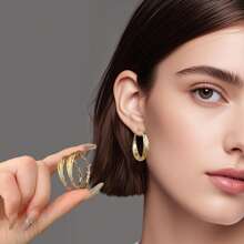 2025 New Round Twist Earrings, Irregular Gold Earrings, Best Gift Choice
