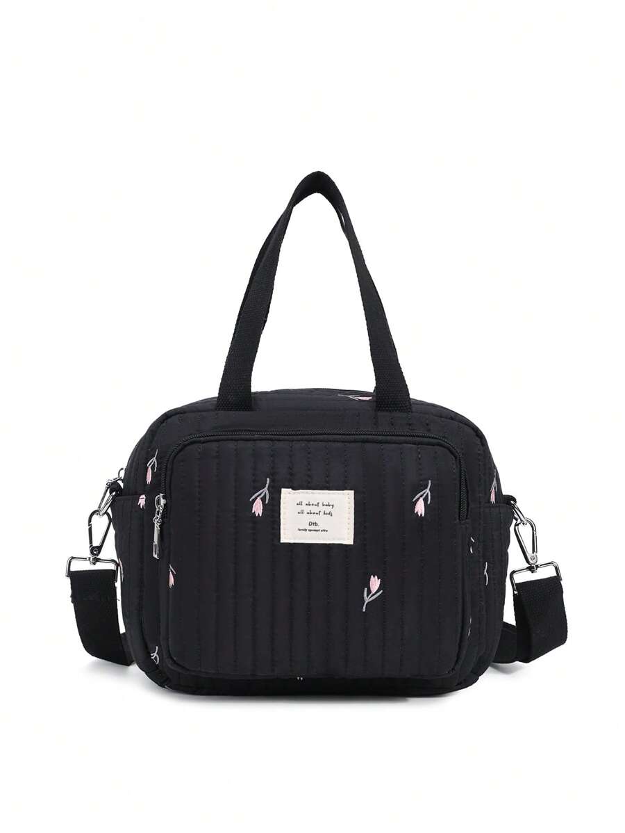 1 件带郁金香刺绣设计的妈妈包，适合妈妈的时尚小单肩包，灵感来自 - 彩色 - 查看 1