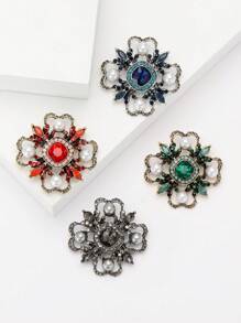 时尚水钻巴洛克胸针 女士礼服西装别针配饰 派对宴会礼物