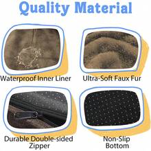 Washable Orthopedic Large Dog Bed - Dog Beds Large Sized Dogs With Removable Cover Waterproof Pet Bed With Bolster For Extra Large Pet - Coffee - 查看 4