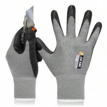 DEX FIT Level 5 Cut Resistant Gloves Cru553 Prime, 3D-Comfort Fit, Firm Grip, Thin & Lightweight, Touch-Screen Compatible, Durable, Breathable & Cool, Machine Washable; Grey S (7) 1 Pair - 頂級灰色 - 查看 1
