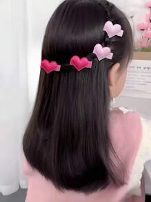 24pcs Heart Hair Clips For Girls Heart Shaped Alligator Clips Small Sweet Heart Barrettes Toddler Girl Bows Adorable Barrettes Gifts Kids Baby Hair Accessories