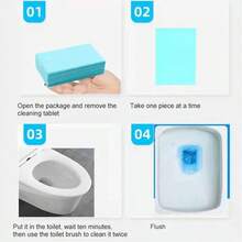 Detergente para tabletas de limpieza de inodoros, productos de limpieza o suciedad amarilla para desodorante para fragancias del hogar, baño, jardín, casa - Amarillo - Ver 5