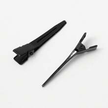 10pcs Black Duck Bill Hair Clips Non-Slip Crocodile Teeth Hair Clips, Hairdressing Salon Styling Dye Accessories,Hair Tools,Hair Products And Accessories For Barber Salon Beauty Travel Essentials