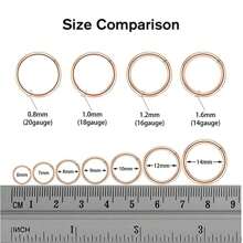 1pair 16G Surgical Stainless Steel Hinged Nose Ring Hoop Clicker Septum Cartilage Helix Daith Tragus Hoop Earrings Black 6mm 8mm 10mm 12mm Hypoallergenic Body Piercing Hoop For Women Men