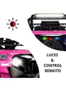 Joykoo Camioneta Montable Electrica para Niños Control Remoto 12v - Rosa - Ver 2
