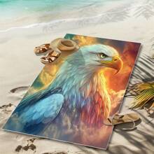 1 Piece Extra Large Beach Towel - Quick Drying, Soft, Lightweight, Sand-Free, Microfiber Material, Cute Bird Design, Ideal Gift For Women And Adults, Suitable For Pool, Travel And Swimming Summer, Holiday