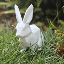 Klein Konijnendecoratie, Tuindecoratie, Creatief & Interessant Ornament, Konijnenbeeldje, Cadeau Voor Familie & Vrienden, Geschikt Voor Pasen, Huis & Tuin Buitendecoratie