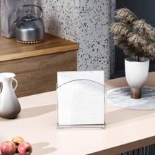 1/2 件水晶透明亚克力餐巾架，透明纸巾分配器支架，适用于桌面、餐厅、厨房、餐厅、家居装饰、酒吧配件 - 透明 - 查看 11