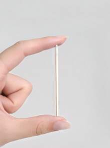 100/200/300/500/1000 Stück Ultrafeine Einweg-Nagelpflegestäbe mit spitzer Spitze für Präzision - Packung mit kleinen, holzstäbchenartigen Stäben für die Nagelpflege, Einzelkopf- und Doppelkopfreinigungsstäbe mit Mikrorand, Reinigungsstäbe mit spitzer Spitze, Mehrzweck-Präzisions-Holzstäbe, verwendbar für Makeup, Tattoo-Dauerversorgung, tägliche Reinigungsutensilien