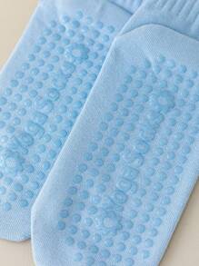 2/5 Paar Damen Kniestrümpfe für Yoga & Sport, rutschfest, feuchtigkeitsableitend, atmungsaktiv für Innenworkouts, Herbst