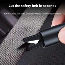 Portable Emergency Glass Hammer, Multifunctional Tungsten Steel Car Window Breaker